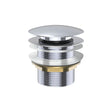 Universal Pull-Out/Pop-Up Brass Cap Bath Waste, Non-Overflow, Chrome fienza