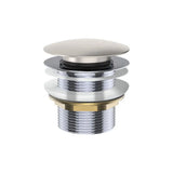 Universal Pull-Out/Pop-Up Brass Cap Bath Waste, Non-Overflow, Brushed Nickel fienza