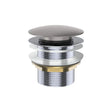 Universal Pull-Out/Pop-Up Brass Cap Bath Waste, Non-Overflow, Gun Metal fienza
