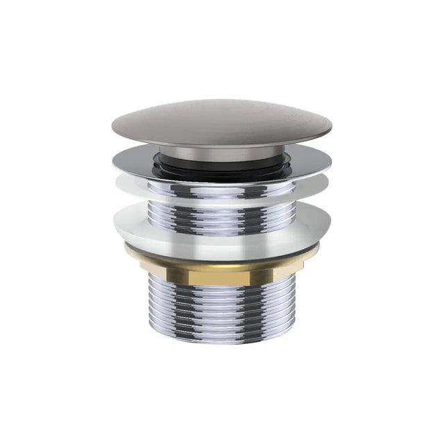 Universal Pull-Out/Pop-Up Brass Cap Bath Waste, Non-Overflow, Gun Metal fienza