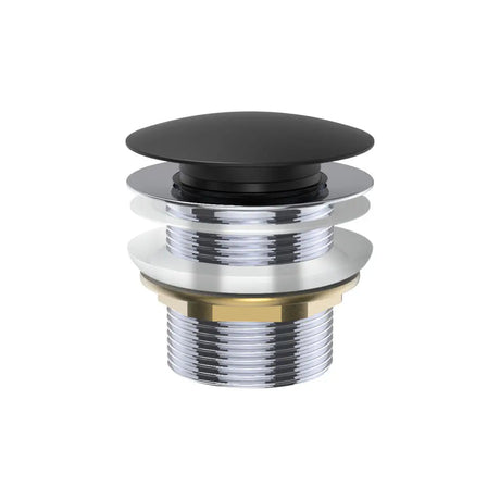 Universal Pull-Out/Pop-Up Brass Cap Bath Waste, Non-Overflow, Matte Black fienza