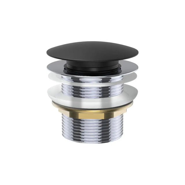 Universal Pull-Out/Pop-Up Brass Cap Bath Waste, Non-Overflow, Matte Black fienza