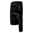 Bellino High Gloss Black Wall Mixer with Diverter Aquaperla