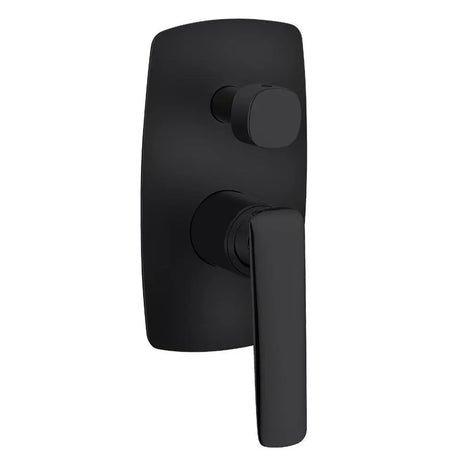 Bellino Matte Black Wall Mixer with Diverter Aquaperla