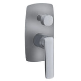 Bellino Brushed Nickel Wall Mixer with Diverter Aquaperla