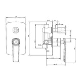 ESPERIA - Gunmetal Diverter Mixer Aquaperla