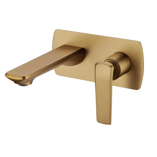 ESPERIA - Brushed Brass Spout Mixer Aquaperla