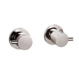 Pentro Brushed Nickel Round Shower Taps Aquaperla