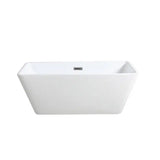 Qubist Gloss White Free Standing Bathtub 1195*670*580mm Poseidonbk