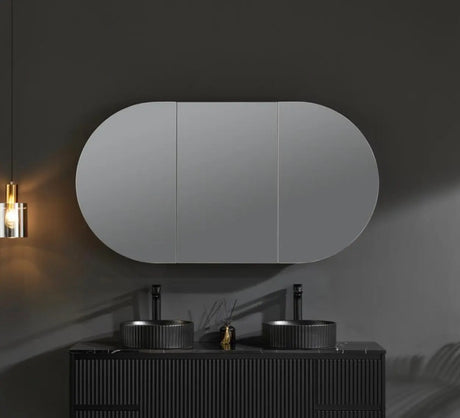 Olivia Mirror Cabinet OPLSV1580MB Poseidonbk