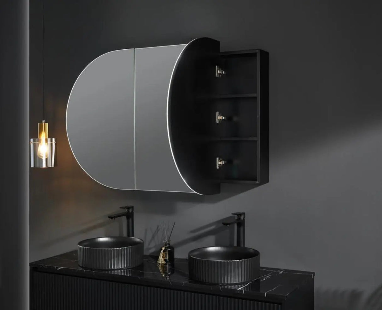 Olivia Mirror Cabinet OPLSV1580MB Poseidonbk