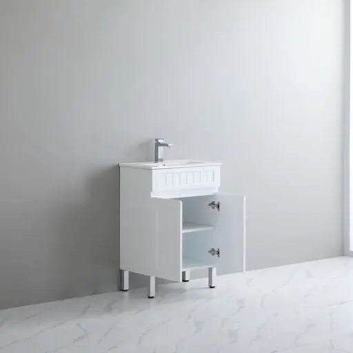 ACACIA SHAKER PVC Floor Vanity 600 Poseidon