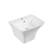 Zento 53S Semi-Pedestal Wall-Hung Basin mercioaustralia