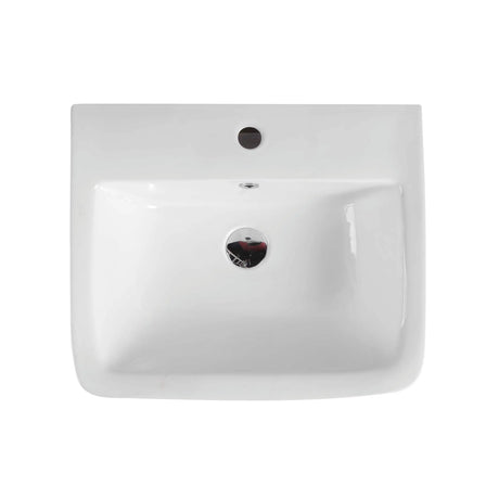 Zento 53S Semi-Pedestal Wall-Hung Basin mercioaustralia