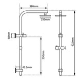 10" Chrome Shower Station Aquaperla