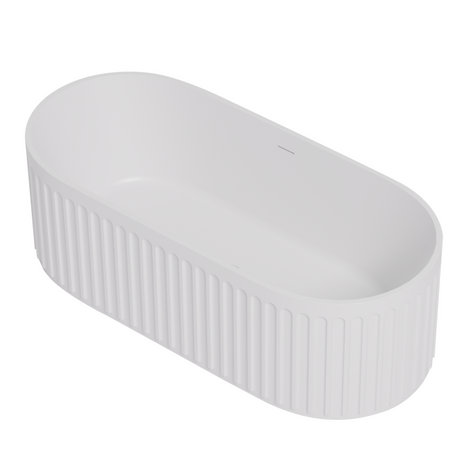 Cascade Matte White Solid Surface Stone Free Standing Bath 1700mm*750mm*550mm Poseidonbk