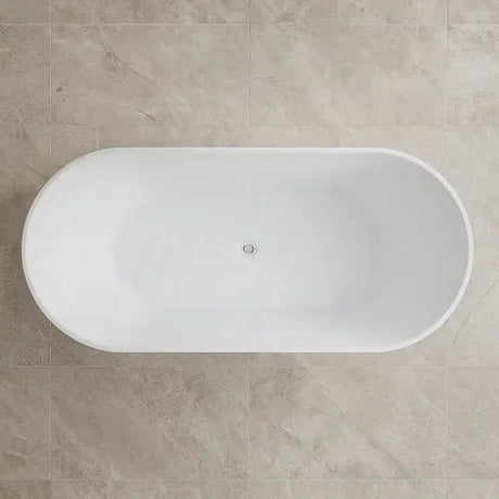 Oval Fluted Freestanding Bath 1700X800X580MM Poseidonbk