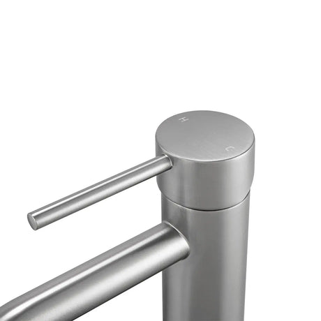 LUCID PIN - Brushed Nickel Basin Mixer Aquaperla