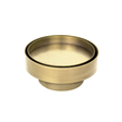 100mm Round Brushed Gold Tile Insert Floor Waste Somer