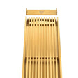 Wide Brushed Gold Linear Floor Grate 600~3000 (L) X 100 (W) MM Somer