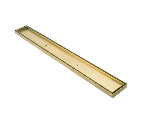 Wide Brushed Gold Tile Insert Floor Grate 600~3000 (L) X 100 (W) MM Somer