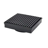 Matte Black 115mm Square Grill Floor Waste Somer
