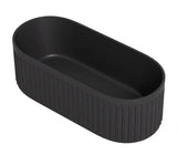 Cascade Matte Black Solid Surface Stone Free Standing Bath 1700mm*750mm*550mm Poseidonbk