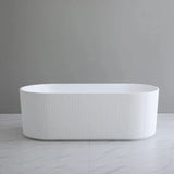 Oval Fluted Freestanding Bath 1500X750X580MM Poseidonbk