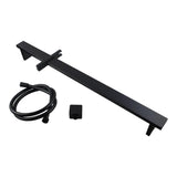 Black Shower Rail Aquaperla