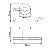 LUCID PIN - Black Toilet Paper Holder Aquaperla