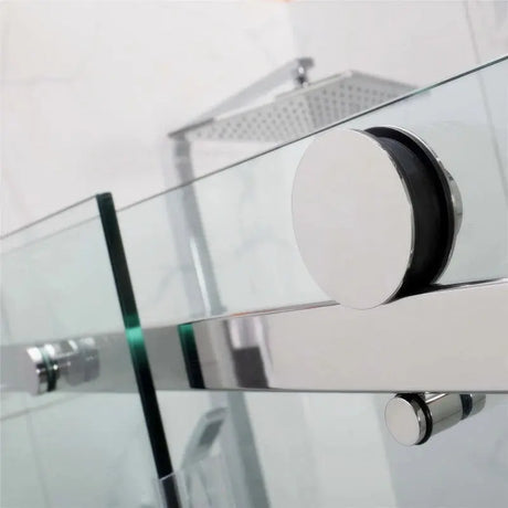 Frameless Adjustable Over Bath Wall to Wall Sliding Shower Screen ozcovey
