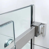 Frameless Adjustable Over Bath Wall to Wall Sliding Shower Screen ozcovey