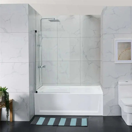 Semi Frameless Pivot Over bath Screen ozcovey