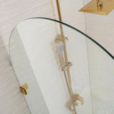 Frameless Clear Arched Fixed Panel Shower Screen ozcovey