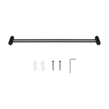 600mm Black Double Towel Rail Aquaperla