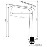 ESPERIA - Brushed Nickel Basin Mixer Aquaperla