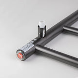 Brushed Gunmetal Heated Towel Rack 4 Bars Aquaperla