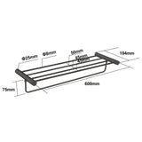 Gunmetal Shower Shelf Aquaperla