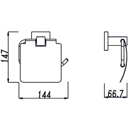 LUCID PIN - Toilet Paper Holder Aquaperla