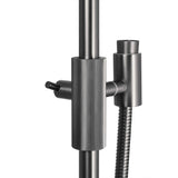 CADDENCE - Brushed Gunmetal Shower Rail Aquaperla