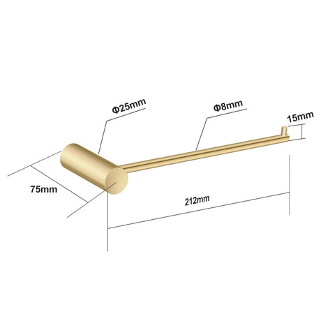 Brushed Brass Hand Towel Aquaperla
