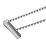 600mm Brushed Nickel Double Towel Rail Aquaperla