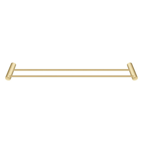 600mm Brushed Brass Double Towel Rail Aquaperla