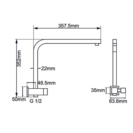 Black Shower Rail Aquaperla