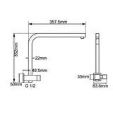 Black Shower Rail Aquaperla