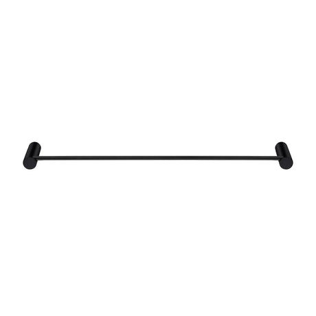 600mm Black Single Towel Rail Aquaperla