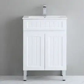 ACACIA SHAKER PVC Floor Vanity 600 Poseidon