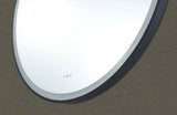 Luna Matte Black Round Touchless 800 X 800 Framed LED Mirror - Three Light Temperatures Poseidonbk