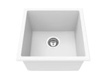 Matte White Single Bowl Quartz Sink 543*457*250mm Poseidonbk