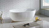 Olivia Gloss White Free Standing Bathtub 1300*700*560 mm Poseidonbk